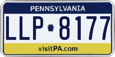 PA license plate LLP8177