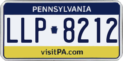 PA license plate LLP8212