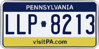 PA license plate LLP8213