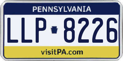 PA license plate LLP8226