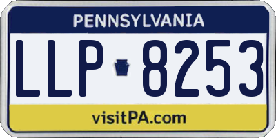 PA license plate LLP8253