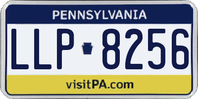 PA license plate LLP8256