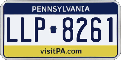PA license plate LLP8261
