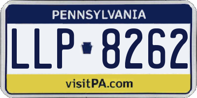 PA license plate LLP8262