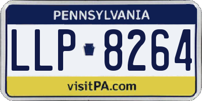 PA license plate LLP8264