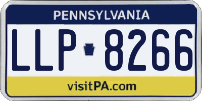 PA license plate LLP8266