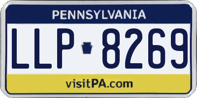 PA license plate LLP8269