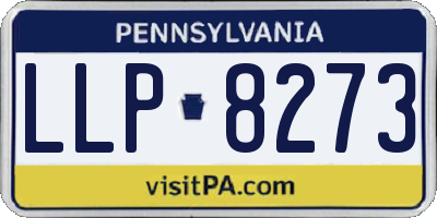 PA license plate LLP8273