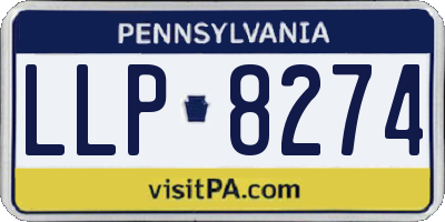 PA license plate LLP8274