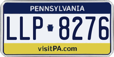 PA license plate LLP8276