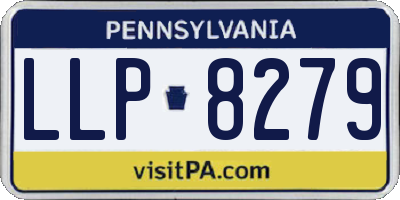 PA license plate LLP8279