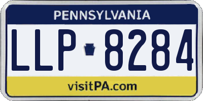 PA license plate LLP8284