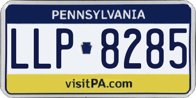 PA license plate LLP8285
