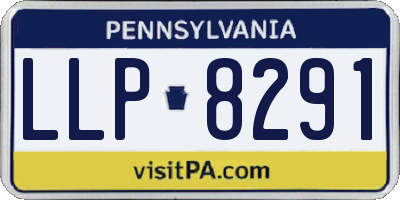 PA license plate LLP8291