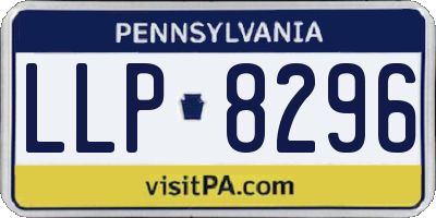 PA license plate LLP8296