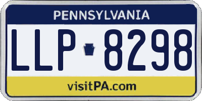 PA license plate LLP8298