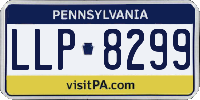 PA license plate LLP8299
