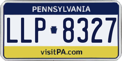 PA license plate LLP8327