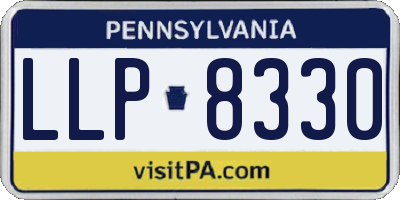 PA license plate LLP8330