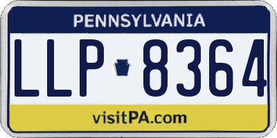 PA license plate LLP8364