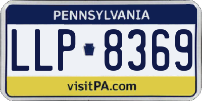 PA license plate LLP8369