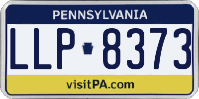 PA license plate LLP8373