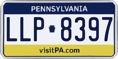 PA license plate LLP8397