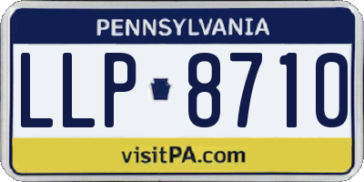 PA license plate LLP8710