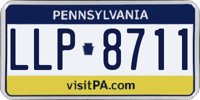 PA license plate LLP8711