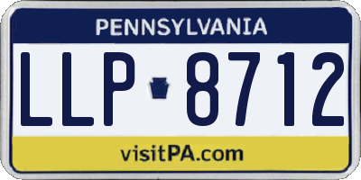 PA license plate LLP8712