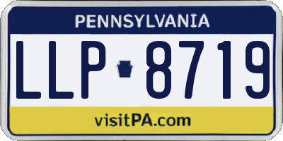 PA license plate LLP8719