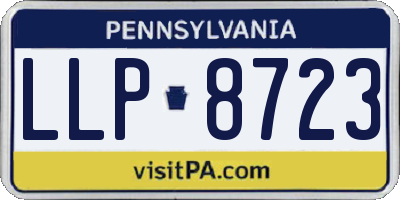 PA license plate LLP8723