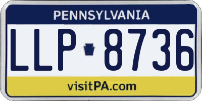 PA license plate LLP8736