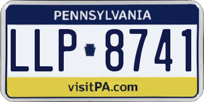 PA license plate LLP8741