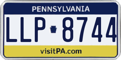 PA license plate LLP8744