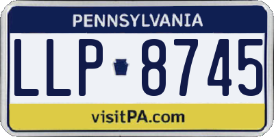 PA license plate LLP8745