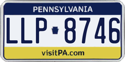 PA license plate LLP8746