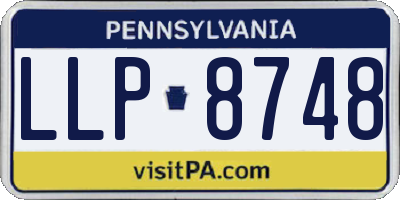 PA license plate LLP8748