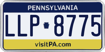 PA license plate LLP8775