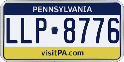 PA license plate LLP8776