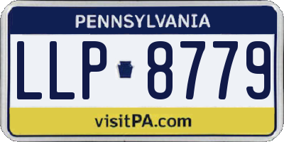 PA license plate LLP8779