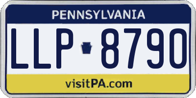 PA license plate LLP8790