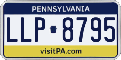 PA license plate LLP8795