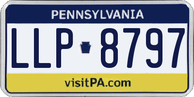 PA license plate LLP8797