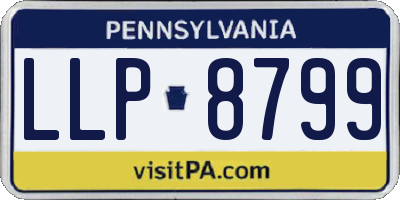 PA license plate LLP8799