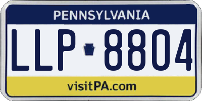 PA license plate LLP8804