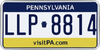 PA license plate LLP8814