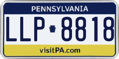 PA license plate LLP8818