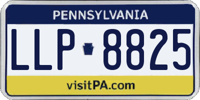 PA license plate LLP8825