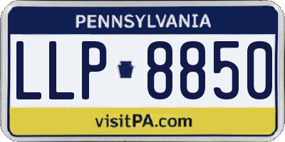 PA license plate LLP8850